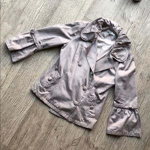 Taupe Belted Bell Sleeve Trench Coat